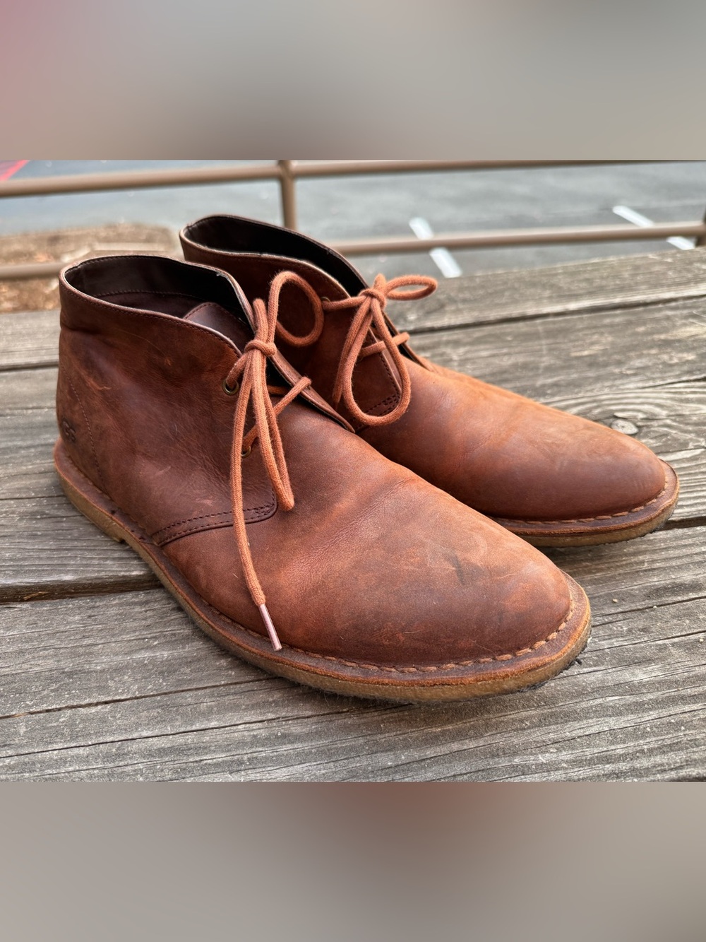UGG Men's Leighton Dark Brown Leather ENERG Chukka
Boots 11